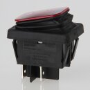 interBär Wippschalter rot beleuchtet 2-polig EIN/AUS 30x22 mm 250V/16A IP65