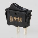 interBär Wippschalter schwarz 1-polig EIN/AUS 30x11 mm 250V/16A