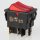 interBär Wippschalter rot beleuchtet 2x1-polig EIN/AUS 30x22 mm 250V/16A