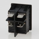 interBär Wippschalter schwarz 2-polig EIN/AUS 30x22 mm 250V/16A
