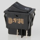 interBär Wippschalter schwarz 2-polig EIN/AUS 30x22 mm 250V/16A