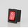 Wippschalter rot beleuchtet 1-polig 19x13 mm 250V/10A
