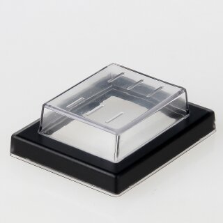 PVC-Schutzkappe mit Rahmen für Wippschalter 2-polig L38xB30xH12mm klar
