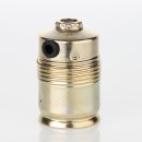 E27 Lampenfassung Metall vermessingt mit Glattmantel und...