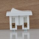 Einbau-Wippschalter weiß 1-polig EIN/AUS 250V/2A mit Schraubkontakte