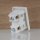 Einbau-Wippschalter weiß 1-polig EIN/AUS 20x14,2mm 250V/2A mit Schraubkontakte