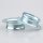 2x E14 Schraubring Metall verzinkt 40x12mm für Lampenfassung