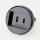 Reisestecker-Adapter USA auf Deutschland 2,5A/250V Brennenstuhl