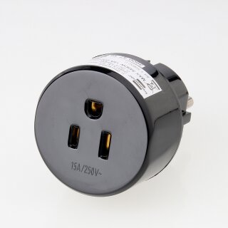 Reisestecker-Adapter USA/Japan auf Deutschland 15A/250V Brennenstuhl