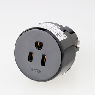 Reisestecker-Adapter USA/Japan auf Deutschland 15A/250V