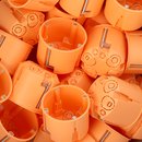 25 x Kaiser Geräte-Verbindungsdose Unterputzdose orange