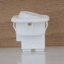 interBär Einbau-Wippschalter weiß 1-polig 250V/6A EIN/AUS für Einbauöffnung 21,7mm