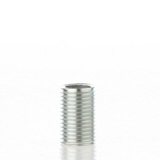 R1/4 Zoll Gewinderohr 20mm lang Metall/Eisen verzinkt für Lampen und Leuchtenbau