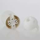 E27 Lampenfassung Thermoplast/Kunststoff weiß mit Glattmantel 2-teilig M10x1 IG