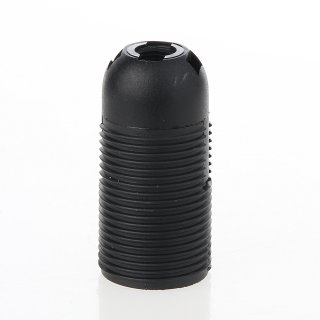 E14 Lampenfassung Thermoplast/Kunststoff schwarz mit Gewindemantel 2-teilig M10x1 IG