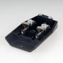 Eurokupplung Europa-Flachkupplung schwarz 250V/6-10A mit Schraubkontakte und Zugentlastung