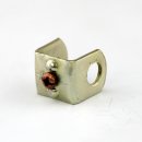 M10x1 Auslass-Muffe Gewinde-Adapter 22x18x21mm Metall verzinkt mit Erdungsschraube