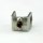 M10x1 Auslass-Muffe Gewinde-Adapter 22x18x21mm Metall verzinkt mit Erdungsschraube