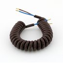 PVC Lampen Spiralkabel braun 2x0,75 mm² Länge...
