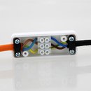 Kabel-Verbinderdose wei&szlig; 3-polig 230V interb&auml;r