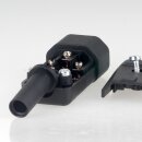 Kaiser Kaltgerätestecker C14 Gerätestecker gerade schwarz 250V/10A