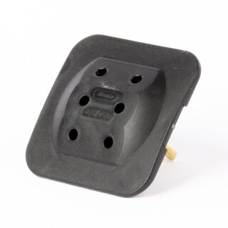 Steckdosen-Adapter schwarz mit Schalter 16A/250V 2 x Eurosteckdose 1 , 7,35  €