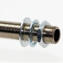 R3/8 Zoll Gewinderohr 18mm lang Metall/Eisen verzinkt für Lampen und Leuchtenbau