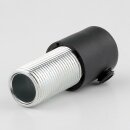 Zugentlastung Kunststoff schwarz mit M13x1x20 Metall Aussengewinde für Kabel
