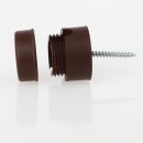 Lampen Distanz-Aufhänger Affenschaukel Kabelhalter 30x25mm Kunststoff braun