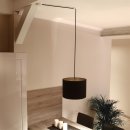 Lampen Distanz-Aufhänger Affenschaukel Kabelhalter 30x25mm Kunststoff braun