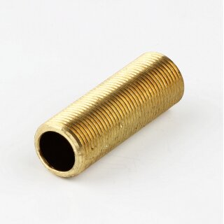 M13x1 Gewinderohr Messing 15mm lang für Lampen und Leuchtenbau