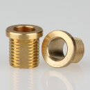 M10x1 Trompetennippel Messing 10mm lang 12x12mm mit...