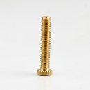M4 Rändelschraube 6x22mm Messing roh