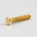 M4 Rändelschraube 6x22mm Messing roh