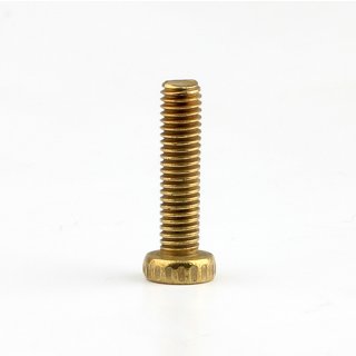 M3 Rändelschraube 5,5x14mm Messing roh