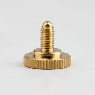 M5 Rändelschraube 16x15mm Messing roh