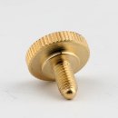 M5 Rändelschraube 16x15mm Messing roh