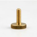 M4 Rändelschraube 12x15mm Messing roh