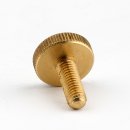 M4 Rändelschraube 12x15mm Messing roh