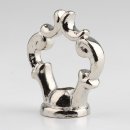 Zier-Ringnippel Metall vernickelt 44x48mm M10x1...