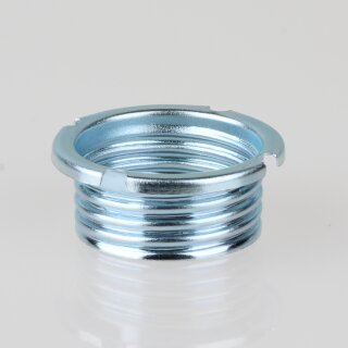 Ersatz-Schraubring 27x11 Gewinde 20,8x2 verzinkt für G9, G4 und GY6,35 Lampenfassung