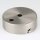 2-Loch Lampen-Baldachin Metall 80x25mm Edelstahloptik ohne Zugentlaster für 2 Lampenpendel