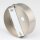 2-Loch Lampen-Baldachin Metall 80x25mm Edelstahloptik ohne Zugentlaster für 2 Lampenpendel
