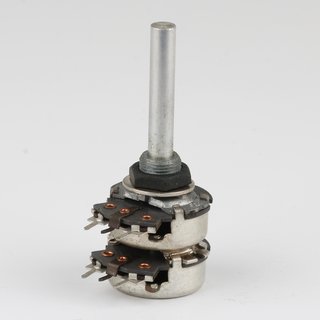 Dreh-Potentiometer stereo 10k ohm linear 6/31mm Achse