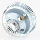 E27 Lampenfassung Metall verchromt mit Gewindemantel und Keramik Innenkern 250V/4A
