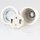 E27 Premium Porzellanfassung glasiert mit Kabel Rändel Zugentlastung Kunststoff transparent 250V/4A