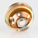 E27 Lampenfassung Metall vermessingt mit Gewindemantel und Keramik Innenkern 250V/4A