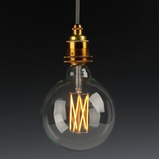 Danlamp E27 Vintage Deko LED Mega Edison Gold Lampe 125mm 240V/4W 2000K 250 Lumen