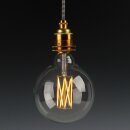 Danlamp E27 Vintage Deko LED Mega Edison Gold Lampe 125mm...