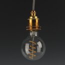 Danlamp E27 Deko LED Glühbirne Globe De Luxe spiralform 80mm 240V/4W 2200K 250 Lumen